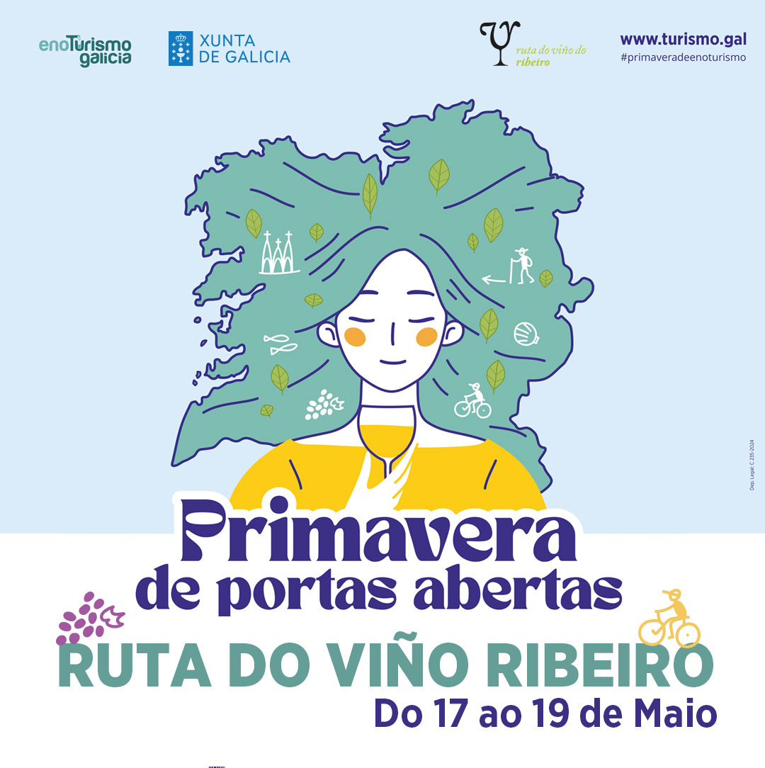 🍇 𝐏𝐑𝐈𝐌𝐀𝐕𝐄𝐑𝐀 𝐝𝐞 𝐏𝐎𝐑𝐓𝐀𝐒 𝐀𝐁𝐄𝐑𝐓𝐀𝐒 𝐧𝐚 𝐑𝐮𝐭𝐚 𝐝𝐨 𝐯𝐢ñ𝐨 𝐝𝐨 𝐑𝐢𝐛𝐞𝐢𝐫𝐨

🍷 ¿𝐕𝐨𝐥𝐯𝐞𝐦𝐨𝐬 𝐛𝐫𝐢𝐧𝐝𝐚𝐫? Na fin de semana do 𝟏𝟕 𝐚𝐨 𝟏𝟗 𝐝𝐞 𝐦𝐚𝐢𝐨 volven as Xornadas de portas abertas. 

Non faltedes á cita! 😉