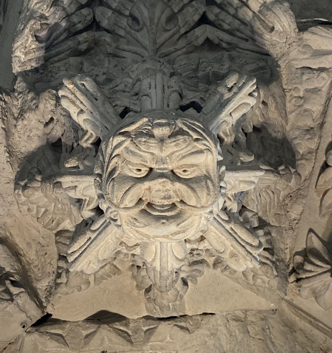 There are over 100 examples of the Green Man carved in stone  inside and outside the Chapel! @VisitScotland #ScotlandIsCalling