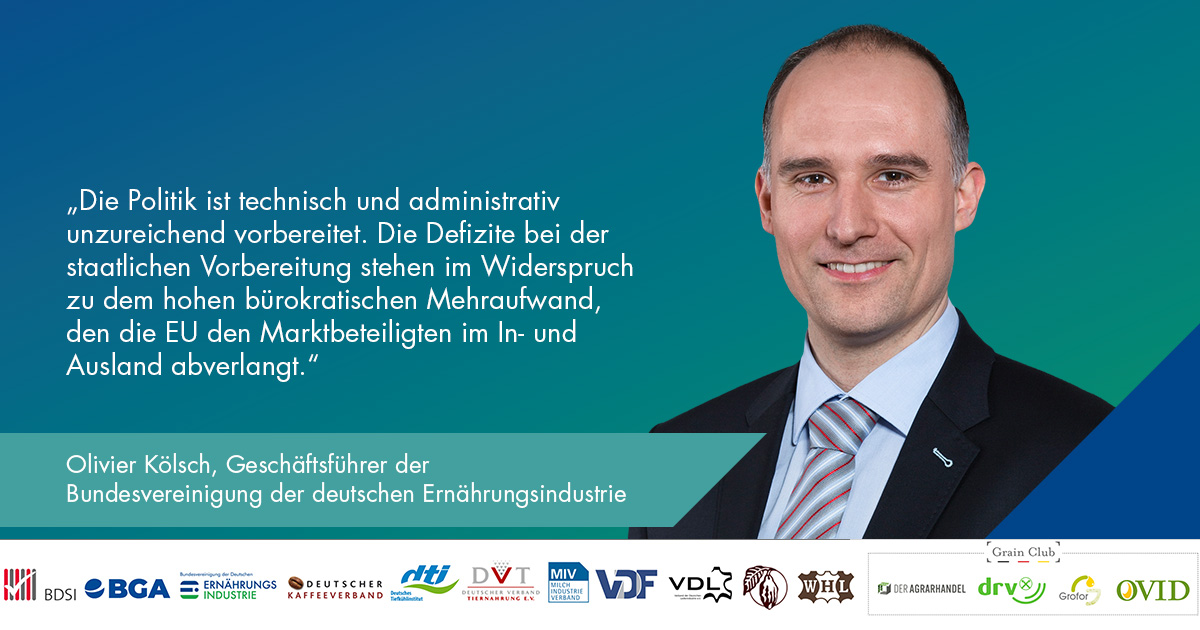 ⚠️Verbände warnen vor Fehlstart bei EU-Entwaldungsverordnung (#EUDR) Bei den Vorbereitungen zur Verordnung entwaldungsfreier Lieferketten geht den Unternehmen die Zeit aus: Es mangelt an administrativer Planung seitens der 🇪🇺 #EU!
Mehr👉lebensmittelzeitung.net/politik/ 
@BDSI @Der_BGA…