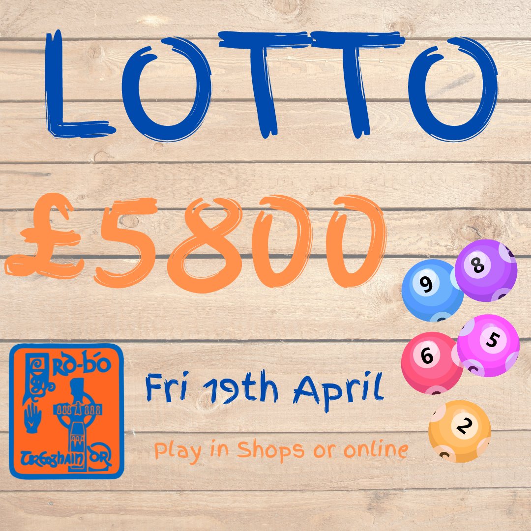 🔶🔷💰 FRIDAY NIGHT LOTTO 🔶🔷💰 This week’s jackpot is £5800!!!💰 Play online and click auto-renew so you don’t miss out when your numbers come up! 🎰 klubfunder.com/Clubs/Ardboe_O… ‼ Online Lotto entry closes at 9pm ‼