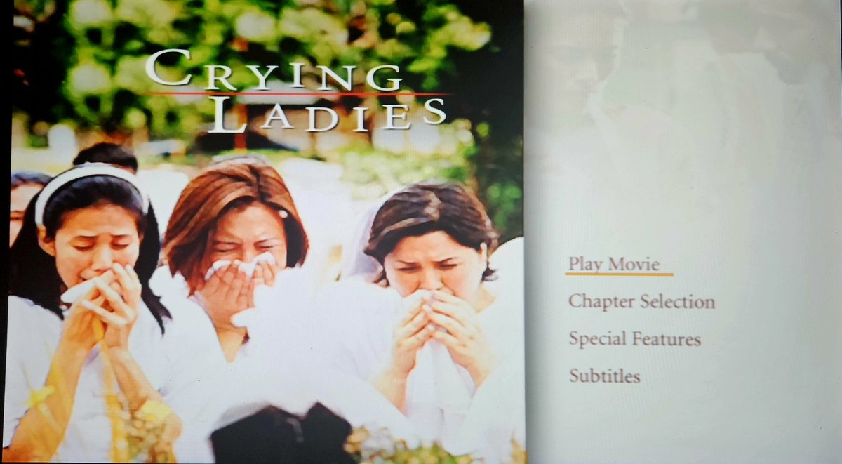 💿//[🎬] #74
Crying Ladies (2003)
Director: Mark Meily

#CryingLadies 
#SharonCuneta #filmtwt