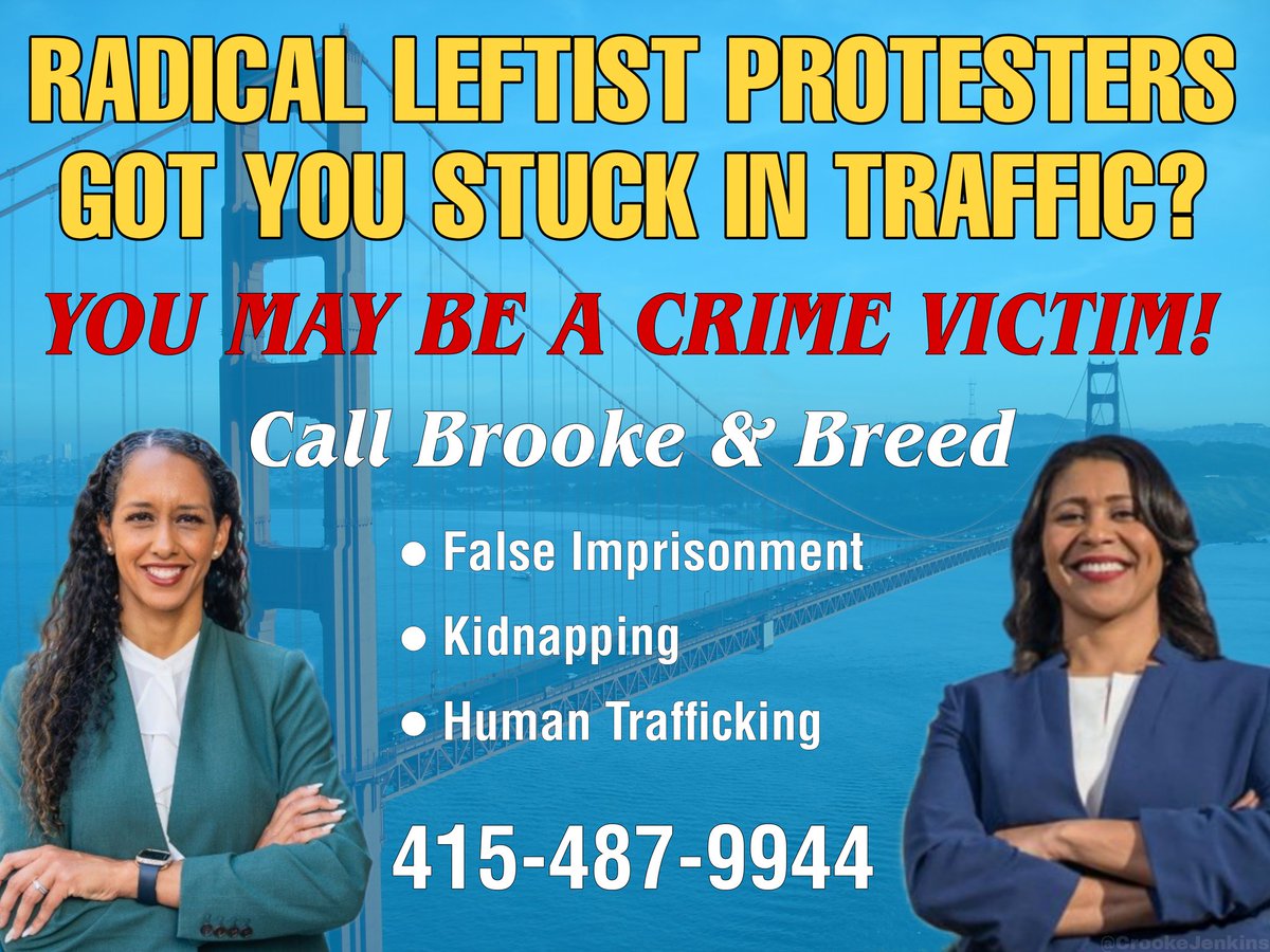 Were you recently stranded on the Golden Gate Bridge because of radical pro-Hamas protesters⁉️ You may be entitled to financial compensation‼️ Call now‼️