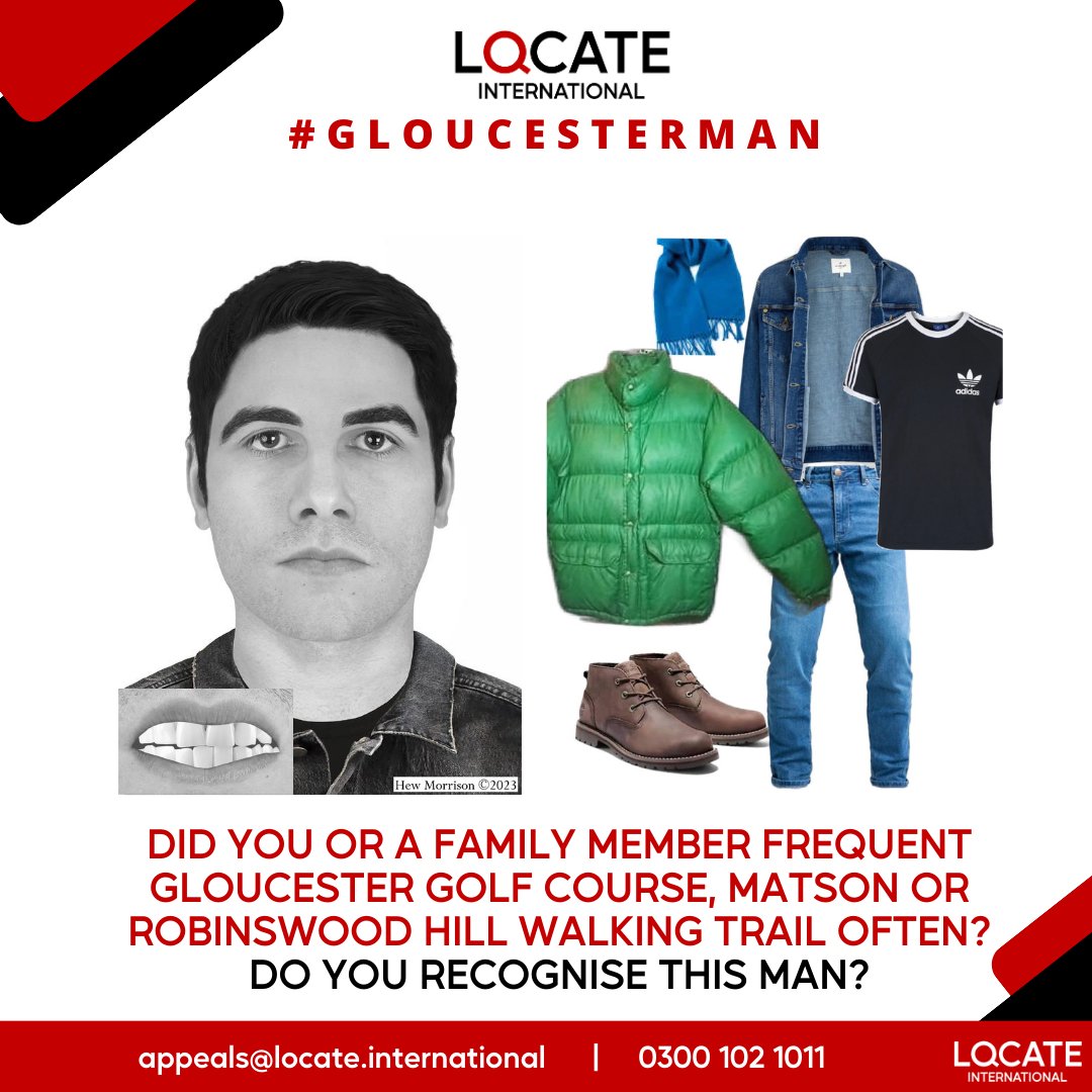 LocateCIO's tweet photo. In April 1997, a man was found on #Gloucester Golf Club in #Robinswood Hill Country Park near #Matson.

Despite extensive investigations, he has never been identified. Learn more on his case here: https://t.co/IARoG8Uedg

#unsolvedcases #truecrimepodcast #coldcase https://t.co/dIs2QFIoD5