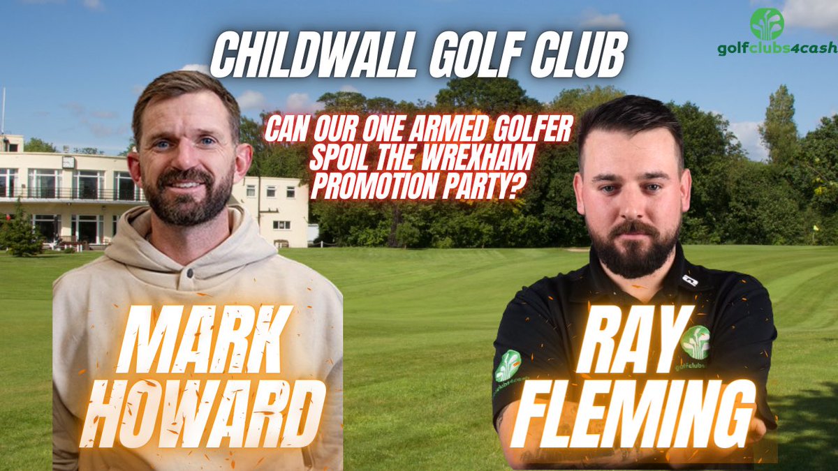 It’s Live!! 🎥

Mark Howard versus our One Armed Golfer is live on our YouTube Channel, head over there to find out if Ray can spoil the @Wrexham_AFC promotion party, with victory over their goalkeeper. 

Checkout Marks podcast @Yoursmineaway 🎙️
#Wrexham #football #golf