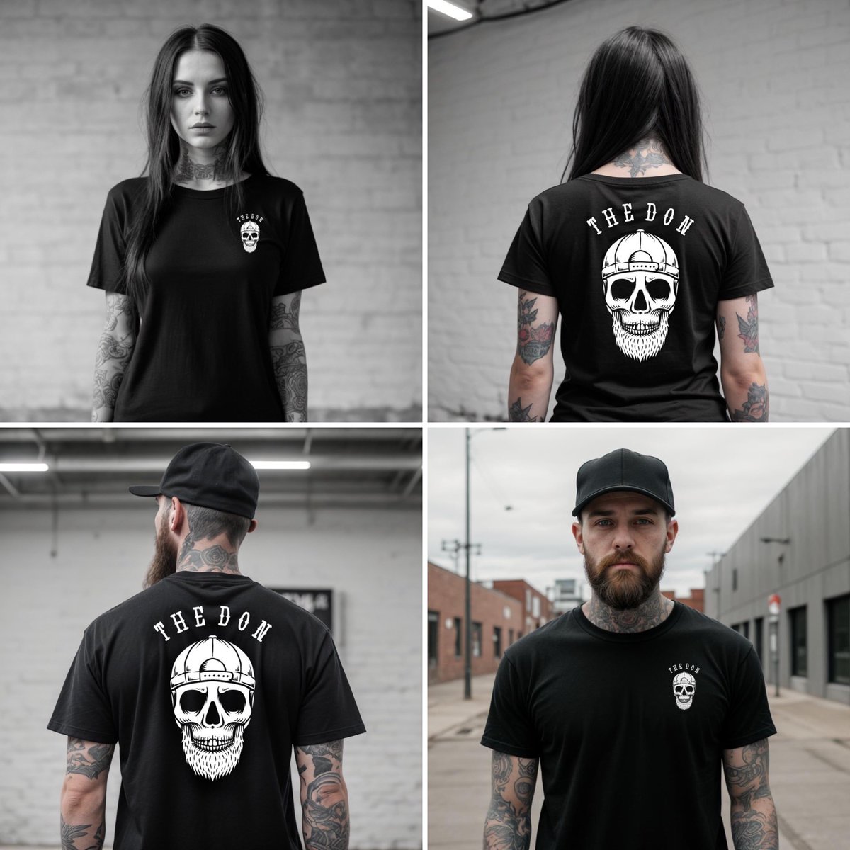 ‘The Don’ website is now LIVE! Place your T-shirt order below link and please support my upcoming venture This is an exclusive run of T-shirts with availability of just 50 premium 190gsm black cotton made with the ‘Skull’ design (front and back) thedonrocks.myshopify.com