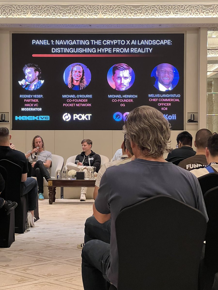 Great panel organized by @EtienneTRGC and @trgcapi team. Moderator: @0xRodney from @hack_vc Panelists: @POKTnetwork co founder @o_rourke , @zerogravity co founder @mheinrich, @KoiiFoundation CMO Melvis