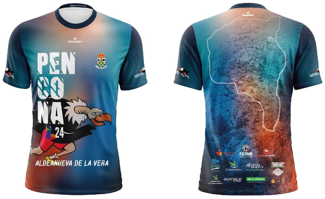 Hola pencones os presentamos la camiseta de este año de la Carrera Pencona 24. Os gusta??? 
Todos los que os inscribáis antes del 6 de mayo tendrán su talla garantizada.  
#Fexme
#DeporteExtremadura
#alimentosdeextremadura
#euroarce
#carrerapencona
#aldeanuevadelavera