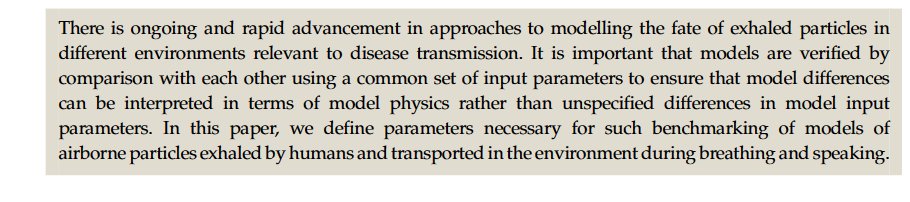 98, Its about different modelling of the ways out at exhalation Its not about ways in - droplet disposition No primary evidence presented of the ways in. royalsocietypublishing.org/doi/epdf/10.10…