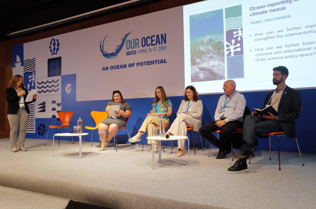 🧵#OurOceanGreece 🇬🇷 Ocean reporting & the development of the European Union Digital Twin Ocean #EUDTO 🌐 are enablers of #MissionOcean They help us to better understand ocean dynamics & make informed decisions for sustainable ocean management