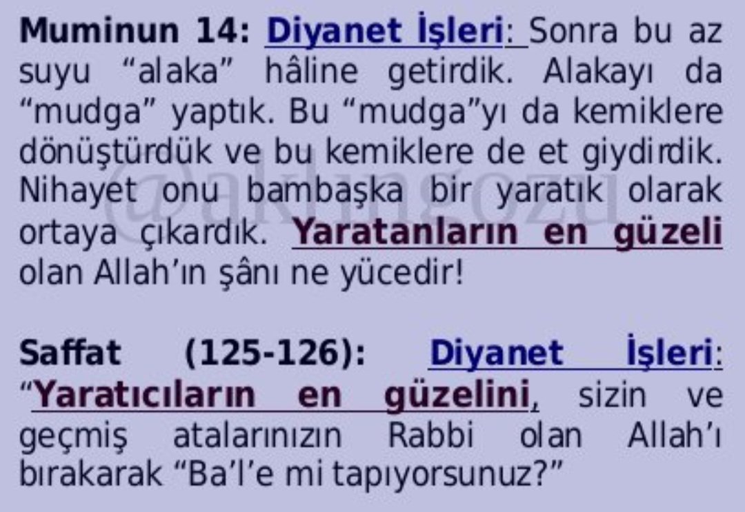 Allah 7. yüzyılda Mekke'deki tanrılardan biridir. Ekber (daha büyük, en büyük) sıfatının verilmesinin nedeni budur. Allahu Ekber (Allah en büyüktür) Ahsenu Halikine (yaratanların en güzeli) Dikkat ettiniz değil mi? Diğerlerini dışlamıyor. Gerçi sonlara doğru onu da yapıyor.…