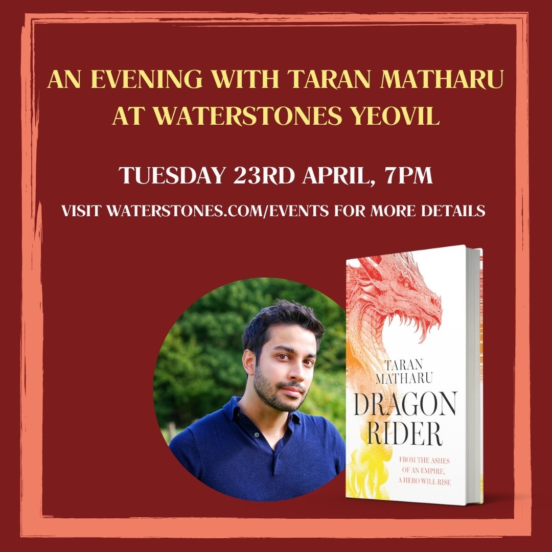 In case you missed it, I’m heading to Yeovil on the 23rd of April!
