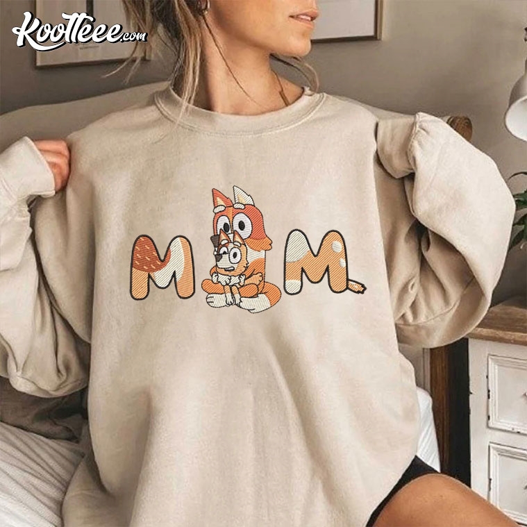 Gift For Mom Bluey Mother's Day Embroidered Sweatshirt #GiftForMom #Bluey #koolteee koolteee.com/product/gift-f…