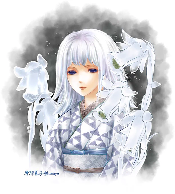 以前絵に描いてみたけど、本物を見たことはないんだよなー>銀竜草 