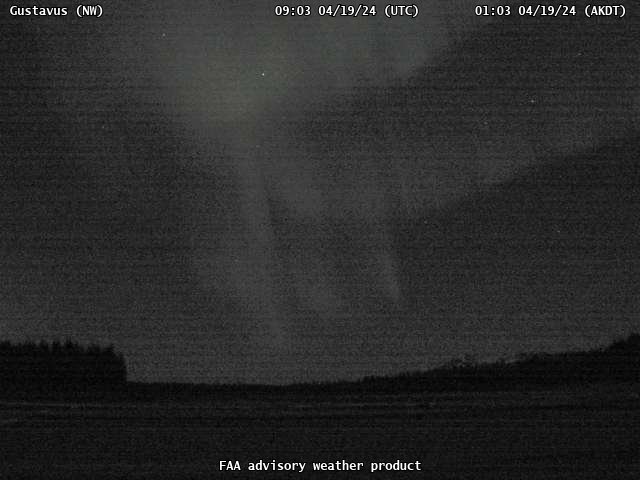 For those who are awake, the aurora is out in force over the panhandle as seen on FAA Webcams below. A great way to start a Friday with more clear weather! #akwx