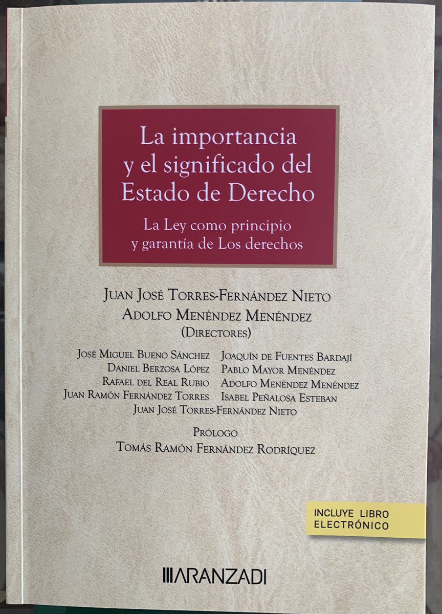 danielberzosa's tweet photo. Mi penúltima contribución académica: «La #Corona, configuración #constitucional como #institución #simbólica, #neutral e #integradora». En la #imprescindible #obra colectiva «La #importancia y el #significado del #Estado de #Derecho» 👉🏻 https://t.co/tc1jPUWhgu
#estadoderecho https://t.co/mQAXUanQz4