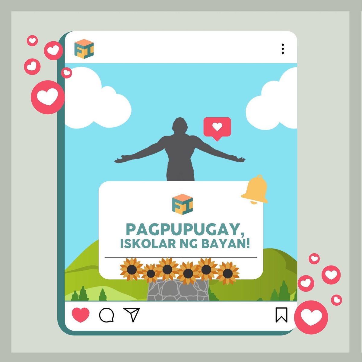 upm_tfi's tweet photo. Isang mapagpalayang pagbati para sa mga bagong Iskolar ng Bayan 🌻 Lagi’t lagi, pagsilbihan ang sambayanan! 

Ang organisasyong The Freshie Initiative (TFI) ay buong pusong nagbibigay-pugay at handang maglingkod sa inyong pagtapak sa pamantasan, mga bagong Isko at Iska! 💚❤️ https://t.co/FIf04YIqew