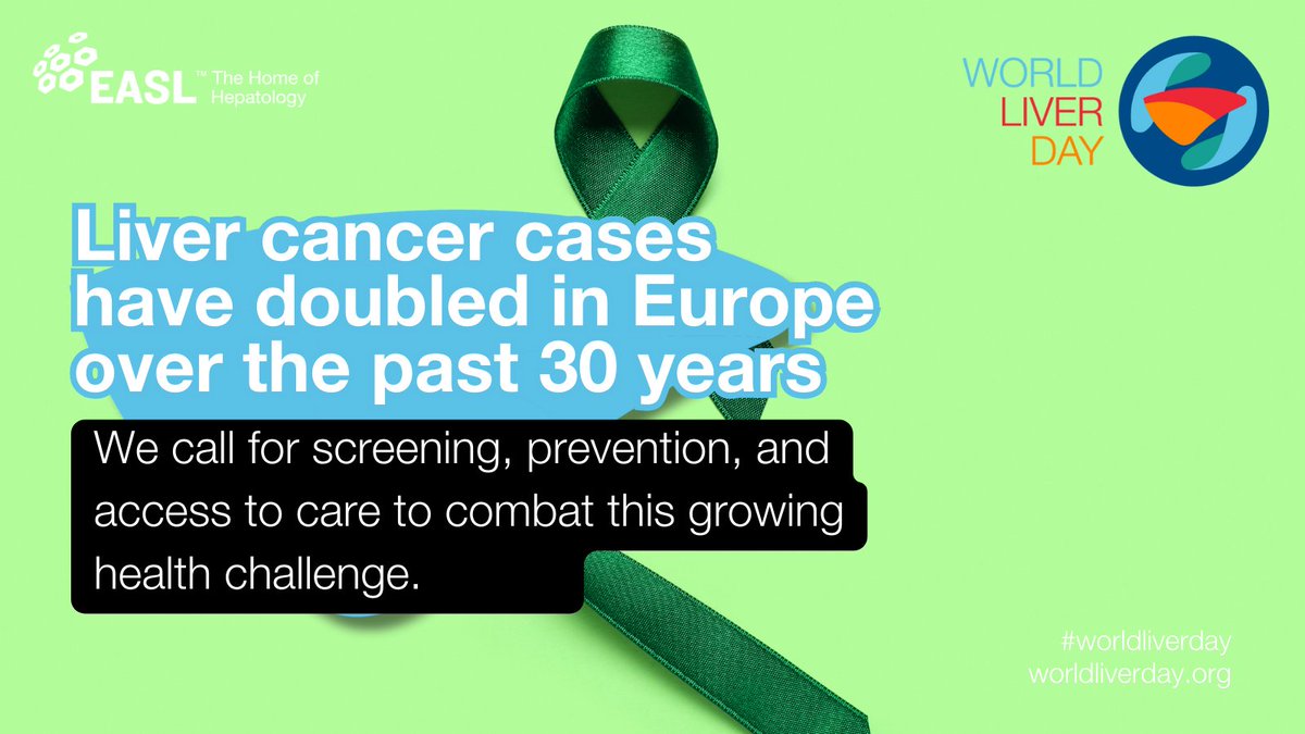 Liver cancer cases have doubled in Europe over the past 30 years, with chronic liver disease as a major risk factor. Today, on #WorldLiverDay, we call for screening, prevention, and access to care to combat this growing health challenge. 👉Read the policy statement: