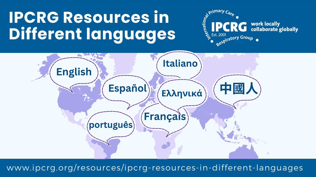 IPCRG is committed to making its resources available in many languages. Check them out at: buff.ly/45Cgynp You can also filter by the language you are looking for on the left sidebar of our Search Resources page.
