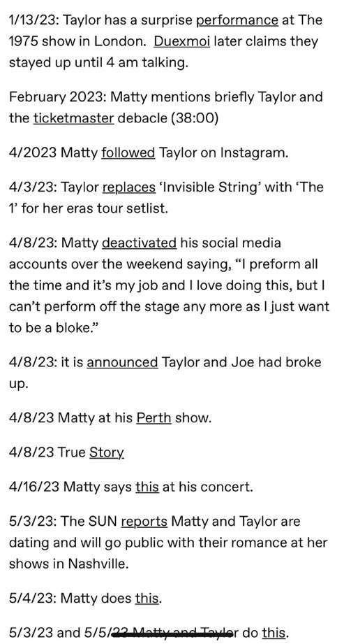 1989healy's tweet photo. Matty and Taylor full relationship timeline on how they first met until now https://t.co/sxzGevkusE