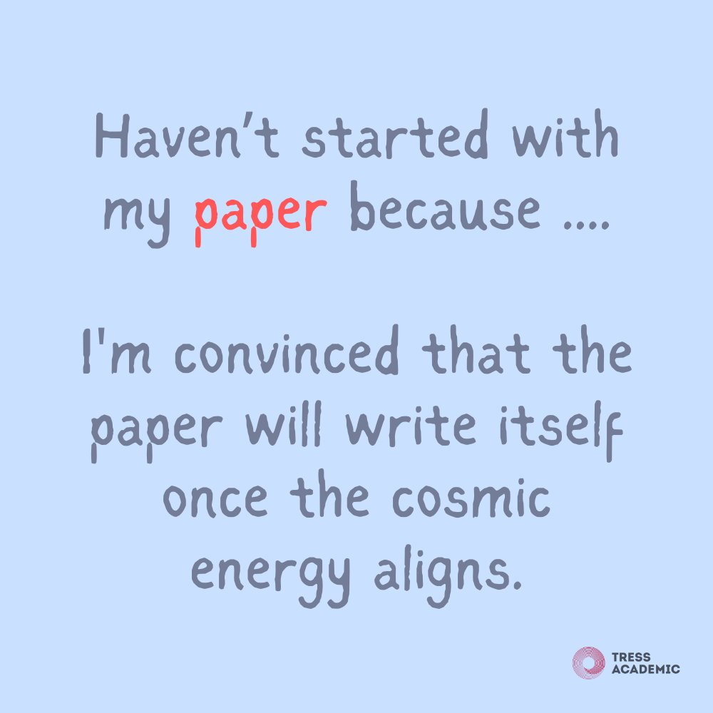 Do you also hope that your next paper will write itself? 😀

#acwri #academicwriting