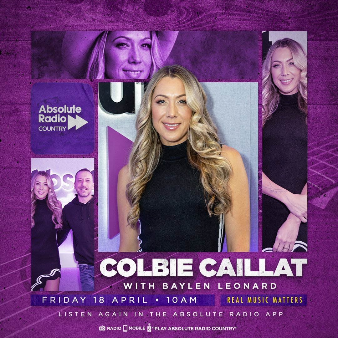 Spend your Friday with @HeyBaylen 10am-1pm as he catches up with the incredible singer/songwriter, @ColbieCaillat. They talk about moving to Nashville, working with @TaylorSwift13, Colbie's love for Country and more. Listen or catch-up: 👉bit.ly/AbsoluteRadioC…