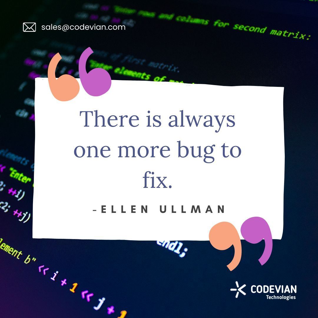 CodevianTech's tweet image. Got bugs? Let our expert developer team squash them for you! 🐞💥
 Hire us today and experience seamless solutions to all your tech challenges.

 write us at  sales@codevian.com or contact us on codevian.com 

 Get in touch now! #TechSolutions #BugBusters #HireUs&quot;
