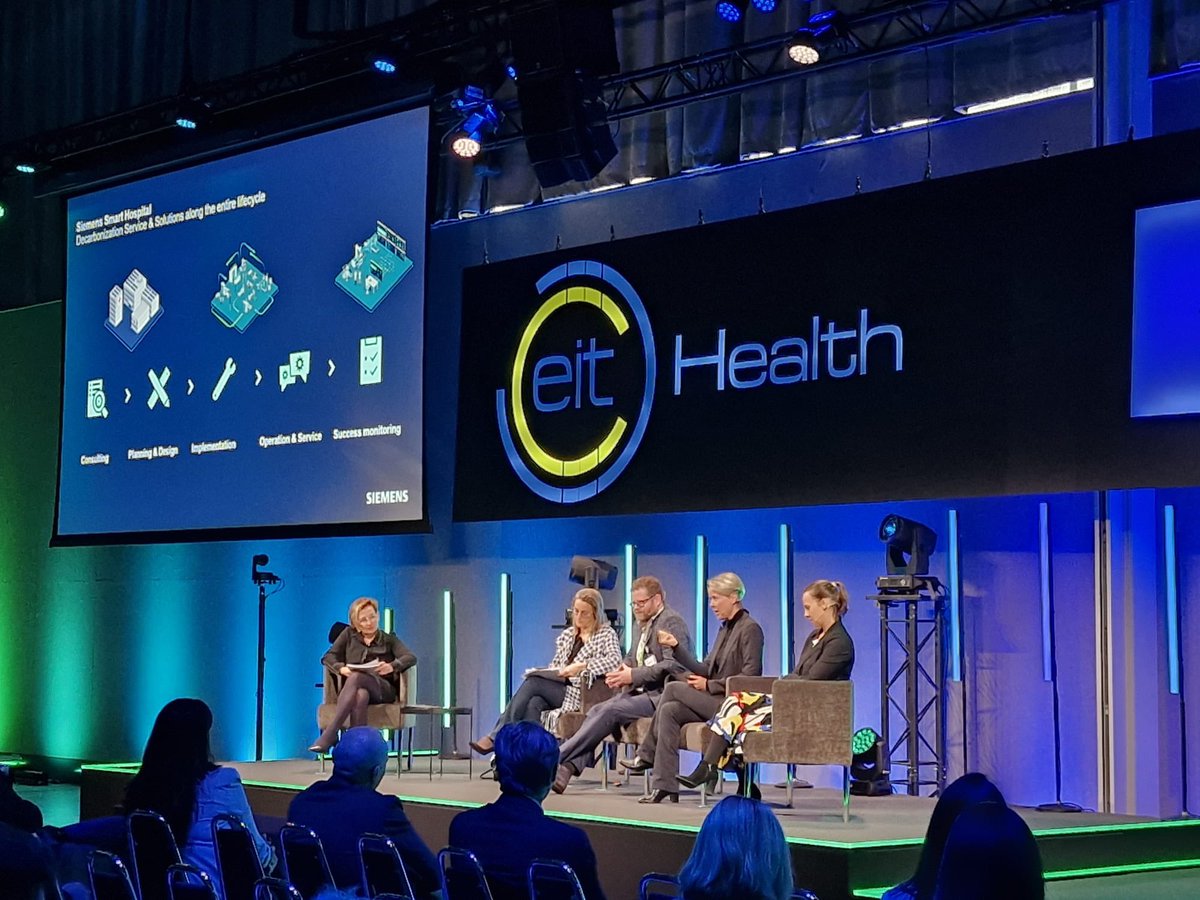 '5% of global co2 emissions come from healthcare. One hospital bed consumes as much energy as two households in Germany.' - Janina Beilner, Senior Vice-President Healthcare Market, Siemens. Siemens discusses how we can make hospitals smarter and use less energy. @EITHealth