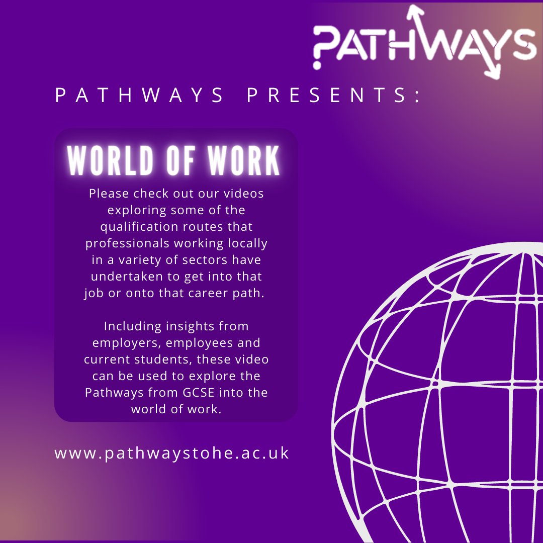 Have you watched our World of Work informative videos? These show a variety of jobs to help you choose a pathway towards a career of your choice. 
 @LLEPnews 
Try the link below and watch it for more information 👇 
bit.ly/3Tha8Df
#Pathwaystohe#Uniconnect#Worldofwork