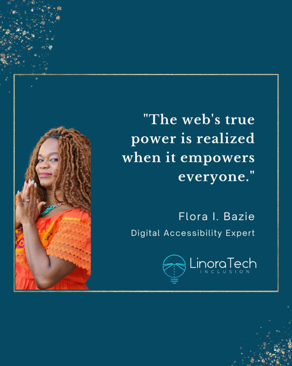 ⚡ Empower All!

'The web's true power is realized when it empowers everyone.'

📘ID: Flora is praying

Like, Share, Comment, and Follow me for more 😊

#LinoratechInclusion #DigitalAccessibility #DisabilityAwareness