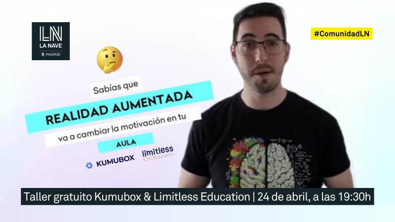 Noticias #ComunidadLN 🔝🤝🚀 @KumuboxOficial y @limitlesseduapp se alían y crean en el taller gratuito 'Cómo motivar a tu alumnado con realidad aumentada'.

¡Apúntate aquí! ➡️ kumubox.com/taller-ra/

¡Nos encanta ver estas sinergias! 🙌🙌