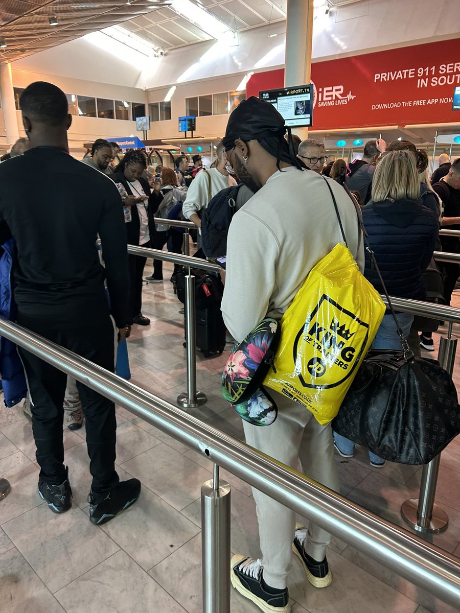 Huge queue at Cape Town Airport in South Africa. Thanks Brexit!😡