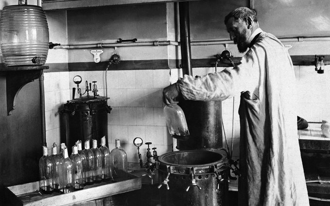 162 years ago #Today,  the first test of pasteurization was completed by Louis Pasteur and Claude Bernard, proving the idea that spoilage organisms could be inactivated in wine by applying heat at temperatures below its boiling point.