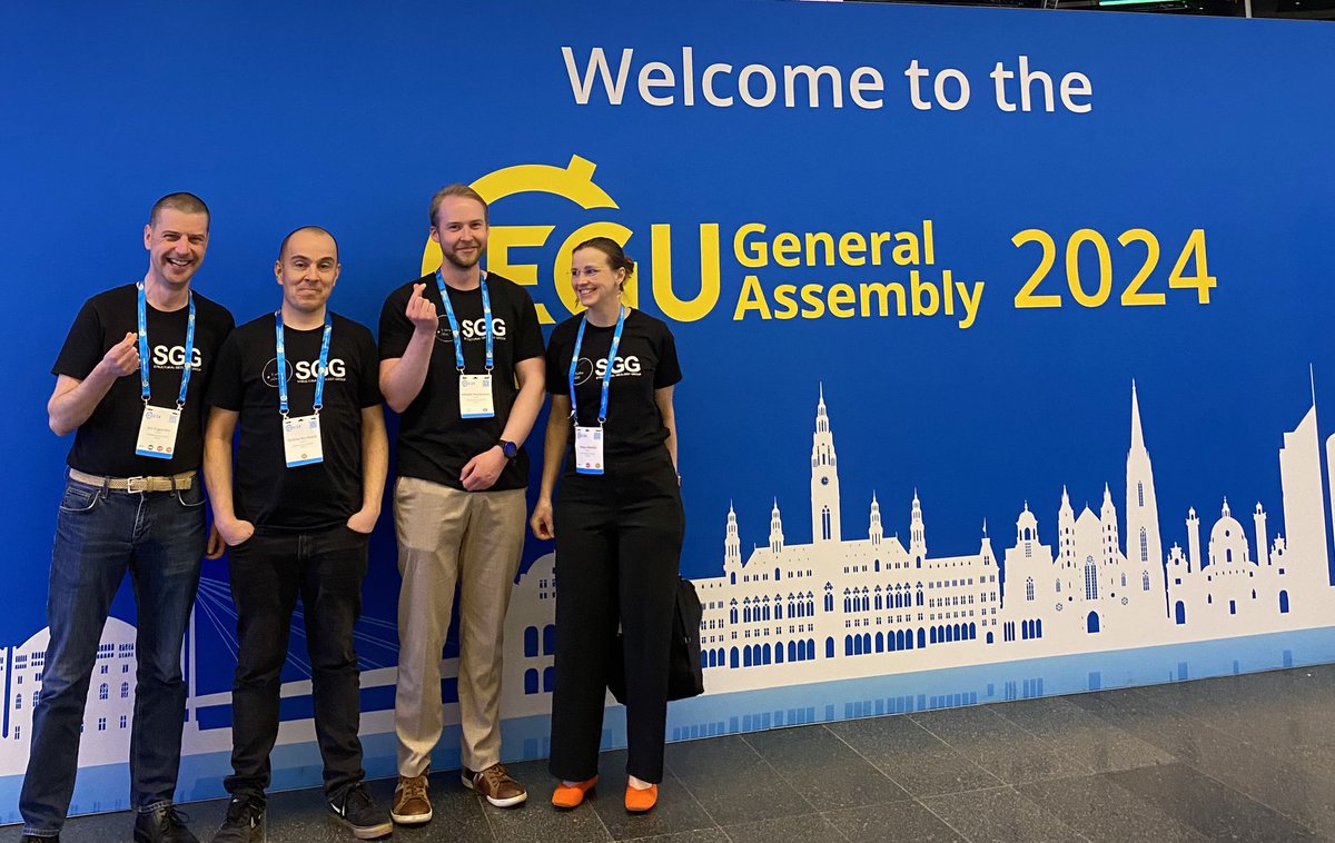 The #EGU24 is a success! Excellent networking and top notch science! Had the pleasure and opportunity to both be a convener in a session and also present <a href="/GTK_FI/">GTK</a> novel work from the high data density Kopparnäs site.