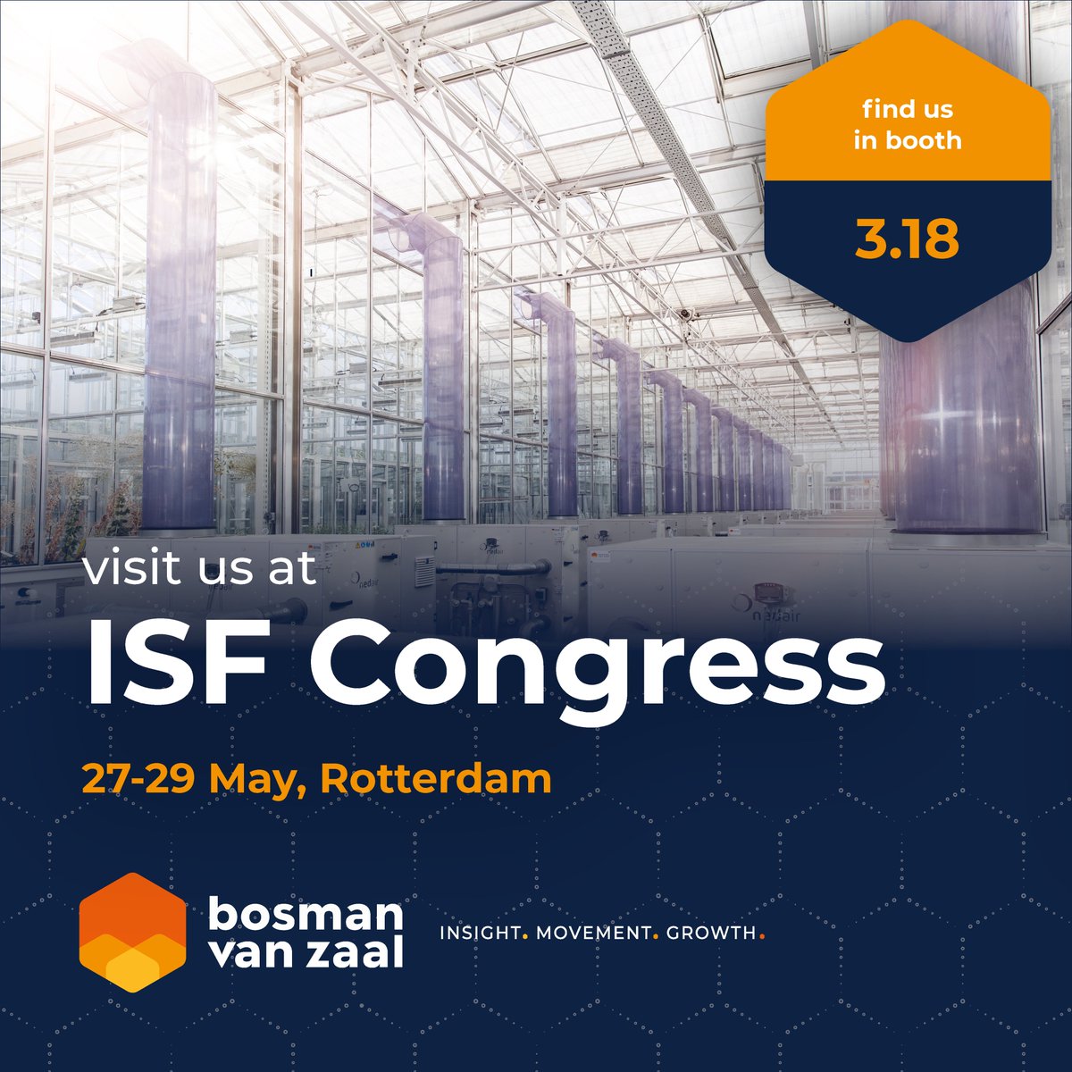 Only a few days left until the ISF World Seed Congress! Don't miss the chance to connect with us at stand 3.18 from May 27-29, in Rotterdam. Book an appointment with e.snabel@bosmanvanzaal.com or a.bolten@polariks.com.