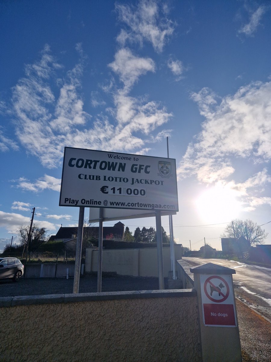 The Cortown Lotto is back at the €11,000 Mark tonight at 10.00pm. If the Jackpot isn't won, we'll give away FIVE €100's to some of our lucky players. Try entries for €5 at cortowngaa.com/lotto/
