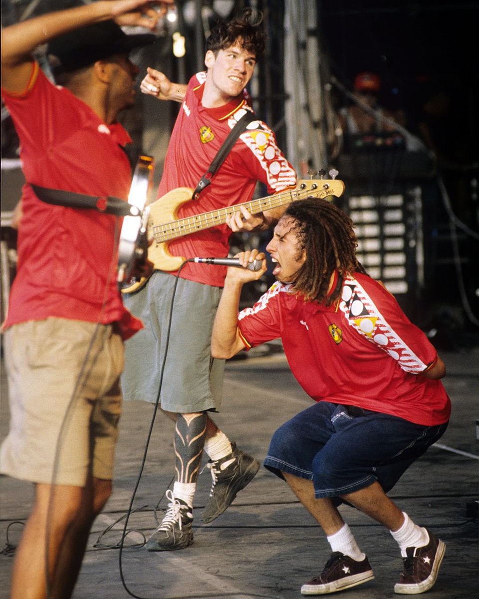 Rage against the Machine in Belgium 94 shirts.