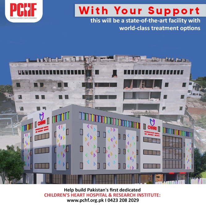 Pakistan’s first dedicated Children’s Heart Hospital & Research Institute is well on its way to becoming a state-of-the-art facility for children suffering from #CHD. #PCHF #ACharityYouCanTrustWithAllYourHeart #Donate: pchf.org.pk/donate/ @captainmisbahpk #MySecondInnings