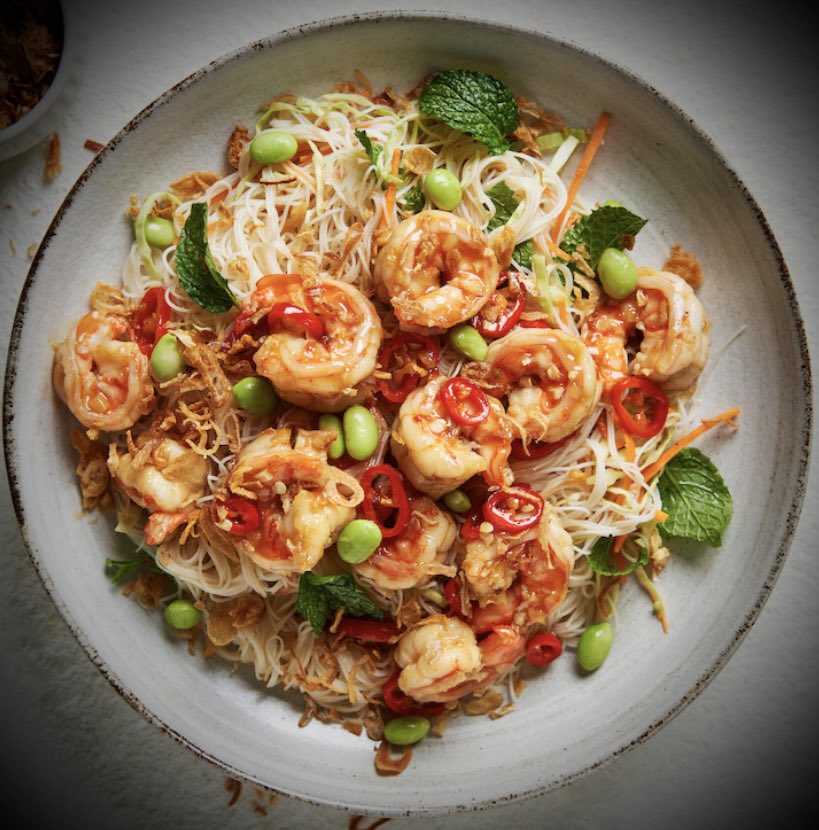 Fancy trying this Miso & ginger prawn noodle salad then find the full recipe on our instagram page 🧑‍🍳 @seasider_seafoods 

#seasiderseafoods #prawns #recipe #instagram #seafood #loveseafood