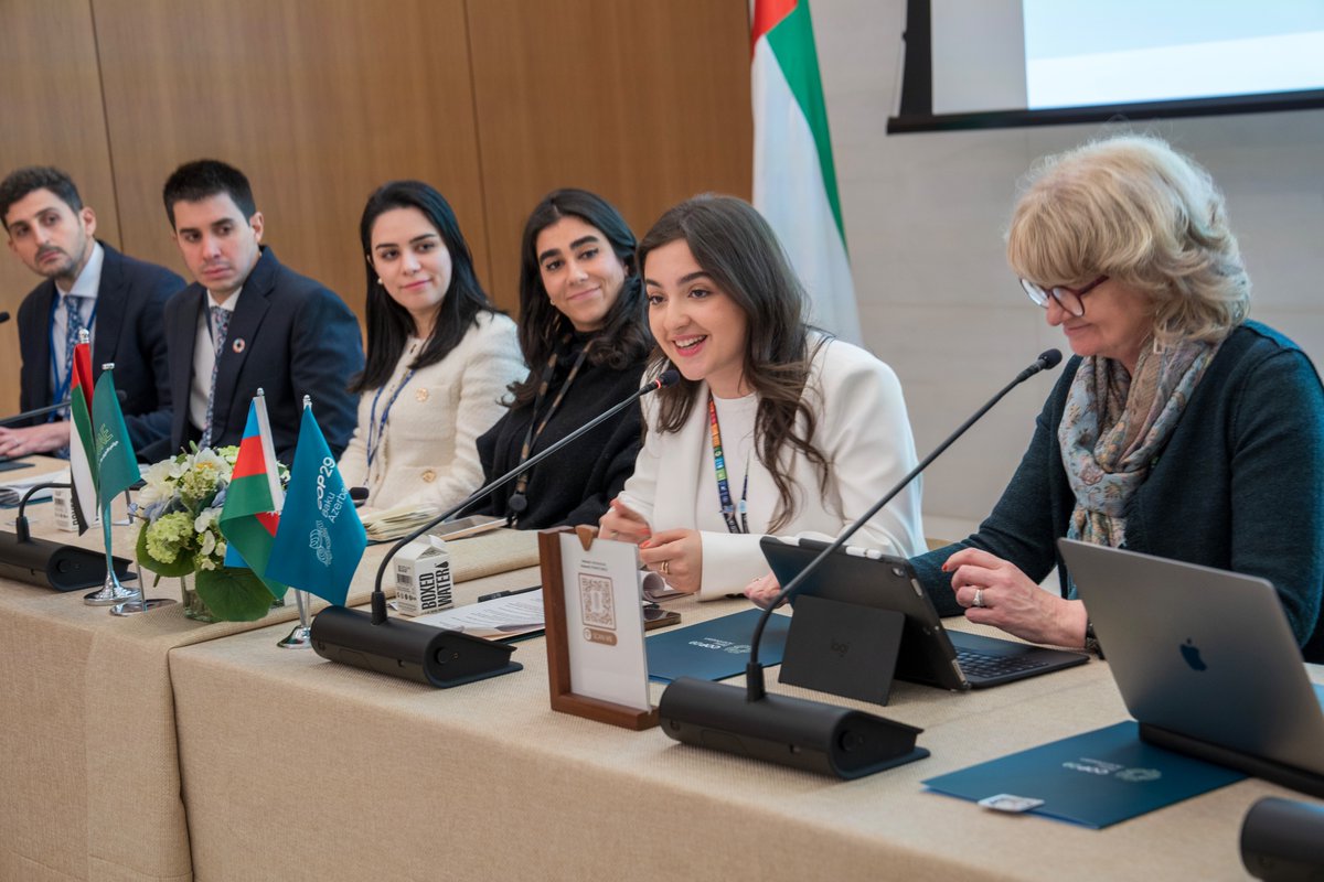 On the sidelines of the Economic & Social Council Youth Forum in New York, the COP28 Youth Climate Champion’s team and the COP29 Youth Climate Champion Ms. Leyla Hasanova participated in the event ‘From COP28 to COP29: Youth Leading the Charge Against Climate Change’. The