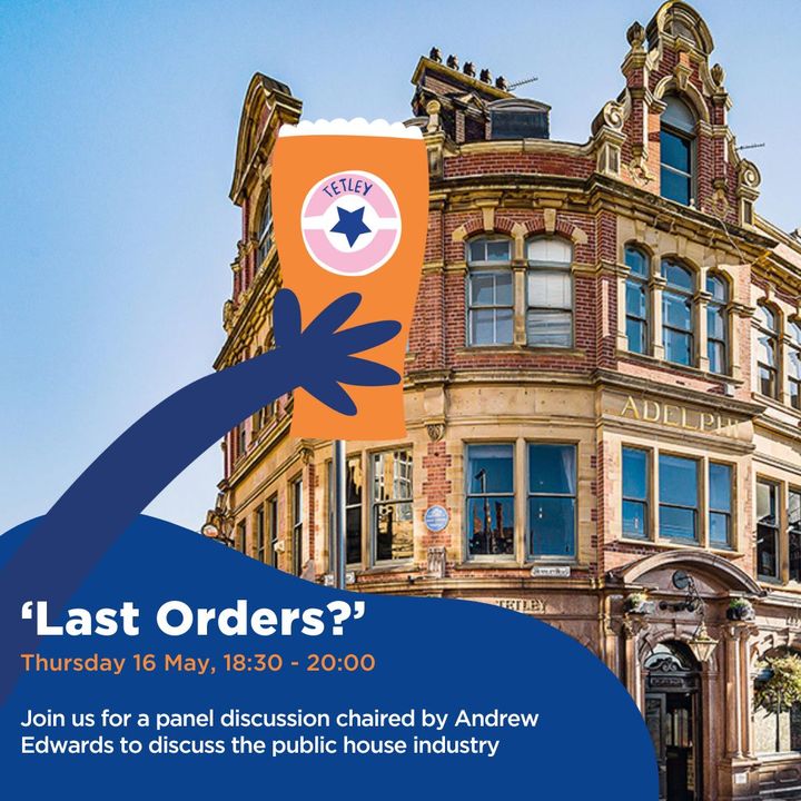 LAST ORDERS?🍺Join us on 16th May at @AdelphiLeeds for a panel discussion Chaired by @RadioAndrewE on the pub industry. We'll be joined by @GregMulholland1, Steve Holt @kirkstallbrew, Victoria Wells @ProfessorPubUK and Mike Hampshire @LeedsCAMRA . zurl.co/vYn4