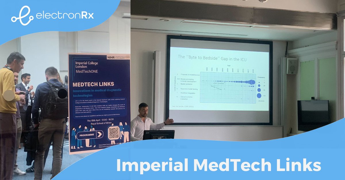 George on behalf of electronRx, had the pleasure of attending the Imperial MedTech Links Session on Innovations in Medical Diagnostics Technologies on the ICL campus in Kensington yesterday 💡⚕️  

#MedTech #DeepTech #Innovation