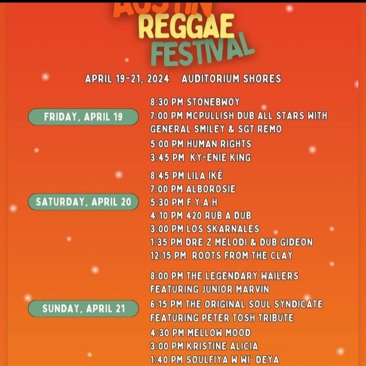 Africa's Reggae, Dancehall & Afrobeat OVERLORD, @stonebwoy will mount the stage at the @AustinReggae Festival at exactly 8:00 PM in Austin, Texas tonight, to entertain the event goer's coming from all over the world to within musicianship. Read: austinreggaefest.com #Reggae