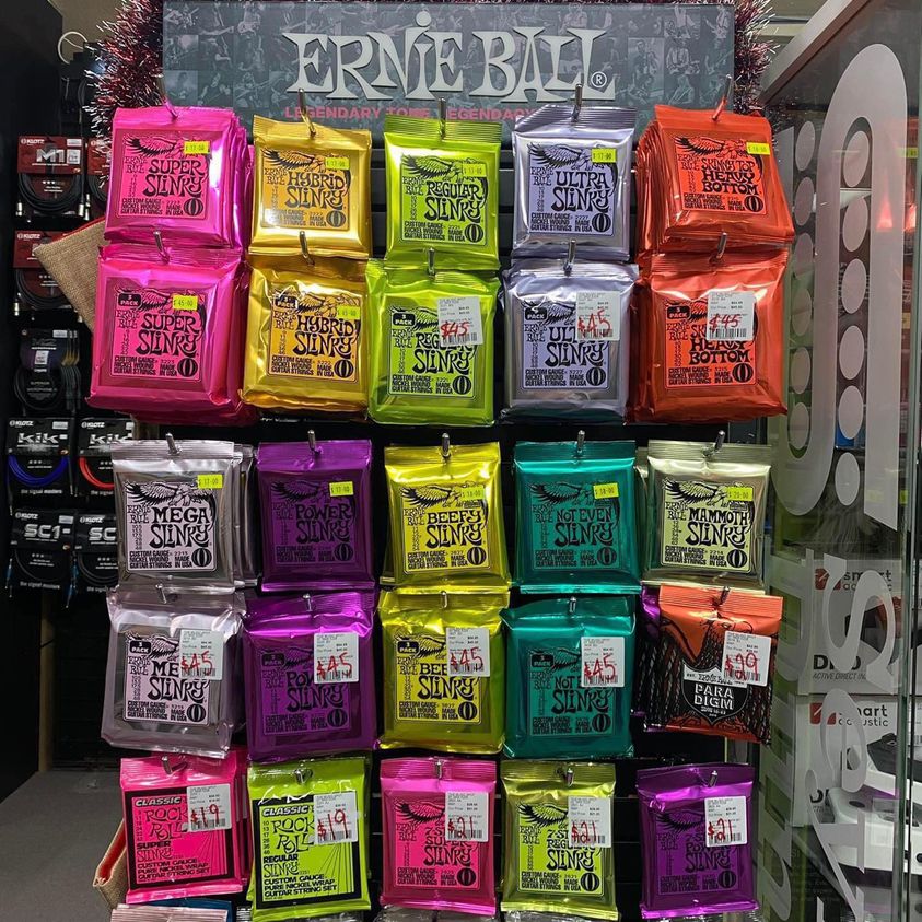 We love #ErnieBall here & our huge range + low pricing means you’ll save $$$ -  Electric Slinkys from $17/set, Bass Slinkys from $52, Acoustic Slinkys from $19, you’ll save on every Ernie Ball product we stock including amazing Straps, Cables & Accessories
tinyurl.com/bdmbsupn