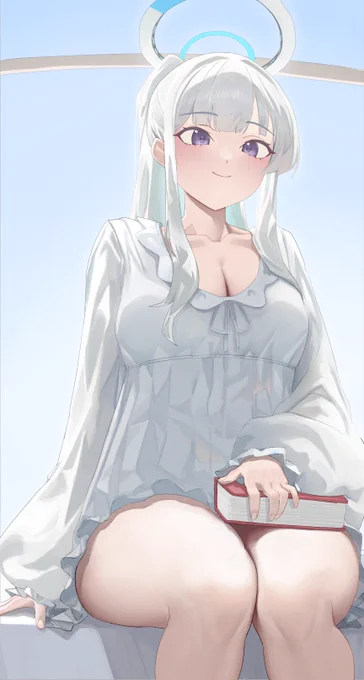 うしおとノア(寝巻)KJI (rozo)ニキのイラストを参考に描いたよ 