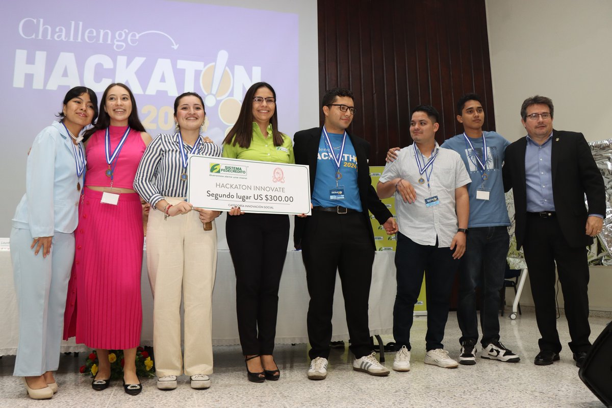 💡Enhorabuena también a los 200 participantes del Challenge Hackaton de #InnovateUES por su implicación y excelencia. Han presentado 13 soluciones de gran calidad ante seis retos sociales en #ElSalvador a través de propuestas de #emprendimiento e #InnovaciónSocial #Cooperación