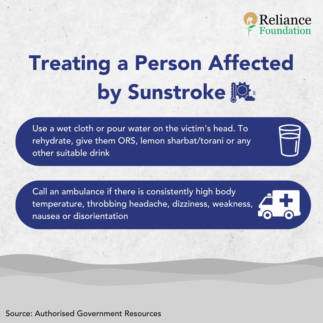 ril_foundation's tweet photo. #RelianceFoundation #WeCare #RelianceFoundationDisasterManagement #HeatWaveAlert #StaySafe | @Indiametdept https://t.co/noDKN4LRJG