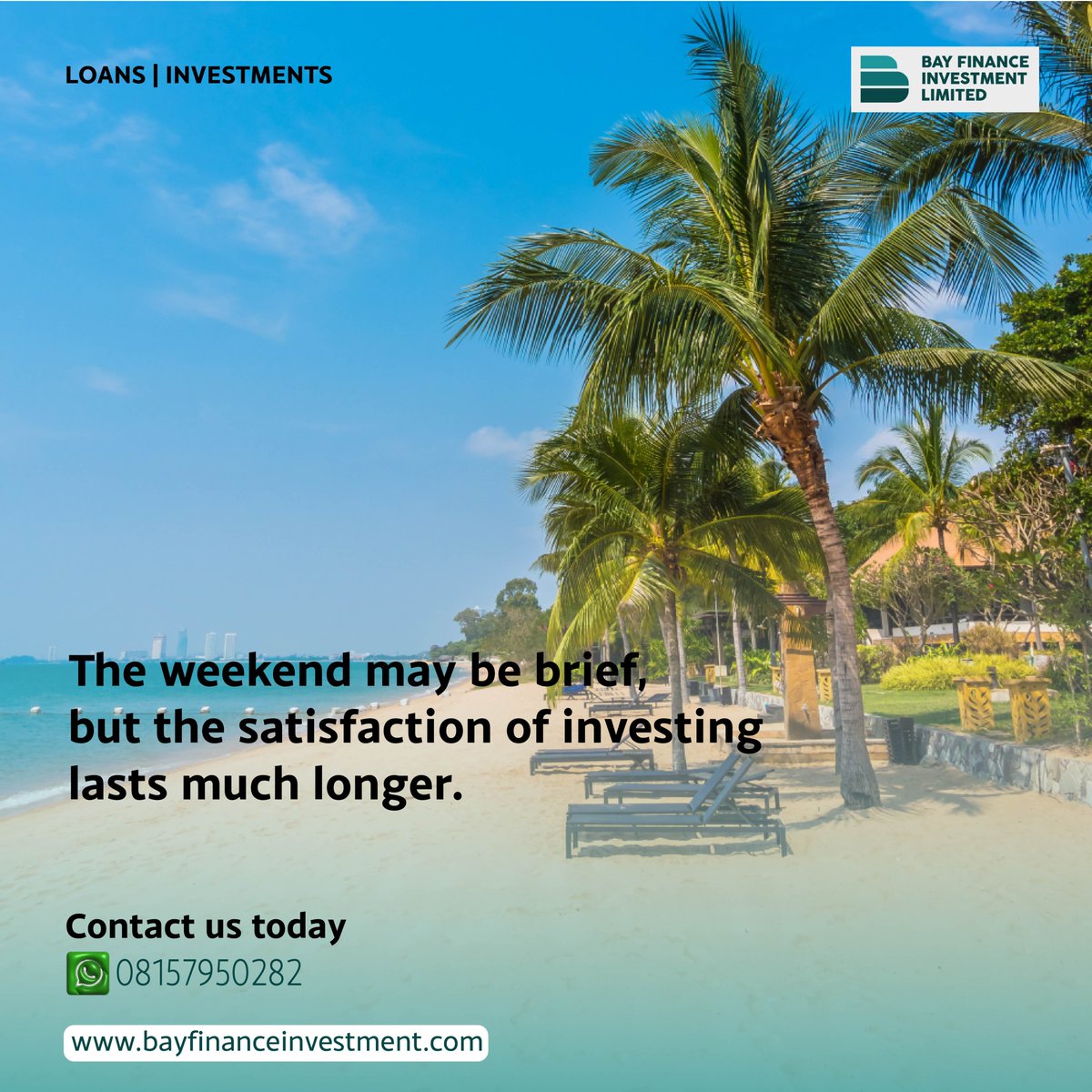 The weekend is a time to relax and recharge, but don't forget to invest in your future.
.
.
#WeekendWisdom #InvestInYourself #SatisfactionLingers #MondayMotivation #LongLastingReturns