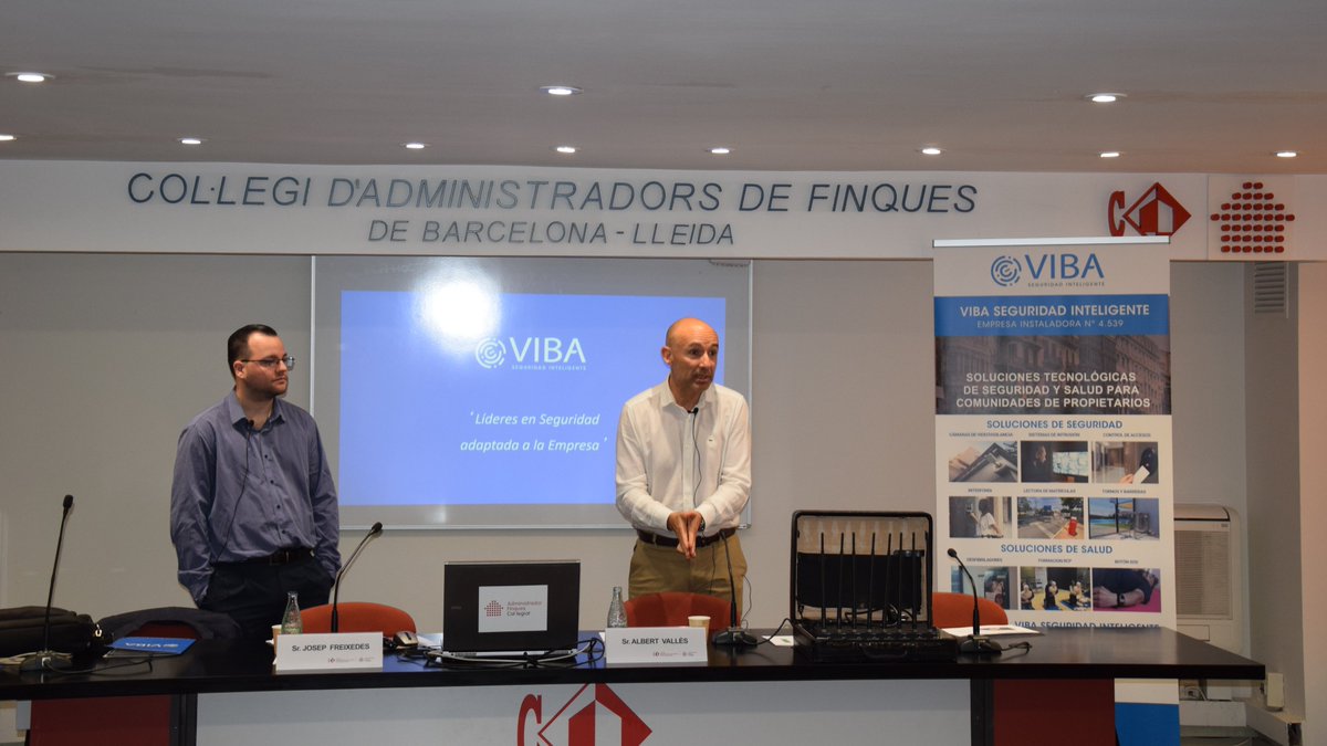 CAFbcn_lleida's tweet image. 📢Avui @SeguridadViba ens presenta estratègies, pràctiques i solucions innovadores per enfortir la #seguretat a les #Comunitats de #Propietaris.
🗣️A càrrec del experts: #Albert Vallés, director de Seguretat Àrea Catalunya de VIBA Seguridad i
#Josep Freixedes, responsable