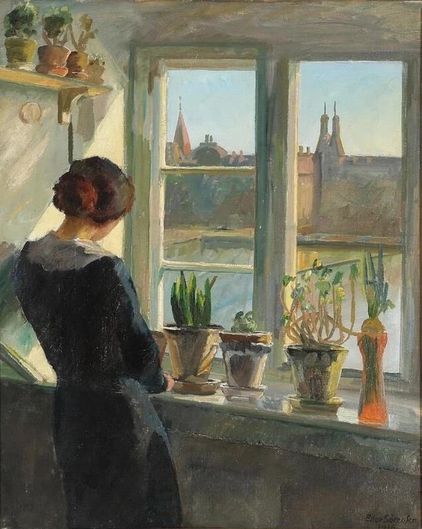 Eiler Sørensen (1869–1953) Morning Sun, Dosseringen (1916)