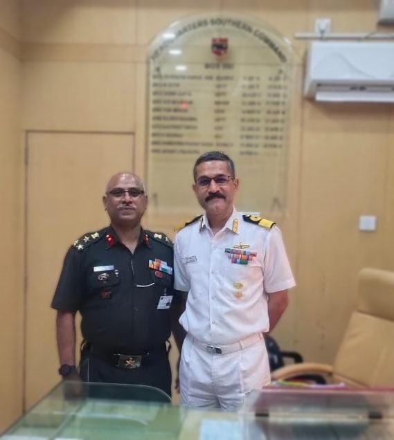 IaSouthern's tweet photo. Commodore Jilet Koshy takes over the Capability Development vertical at HQ #SouthernCommand, #Pune, marking a milestone in cross-posting initiatives. With a focus on jointness & #interoperability, this move signals a stride towards enhanced #synergy among the three Services.
#BreakingNews
#Jointness
#ServiceIntegration
@adgpi